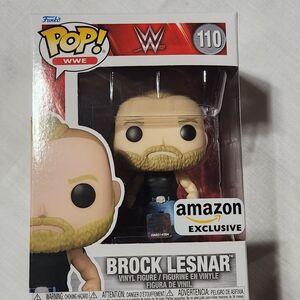 Funko POP! WWE Brock Lesnar #110 Amazon Exclusive - Blonde Hair, Blue Jeans